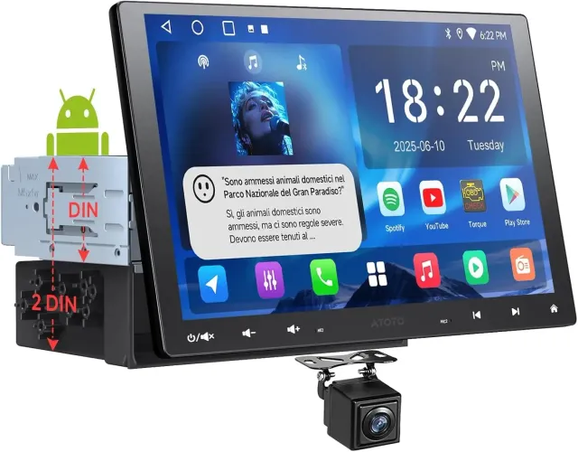 ATOTO A5L A5LG110T Autorradio 10 Pulgadas 2+32G DSP