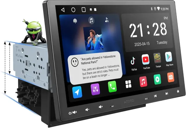 ATOTO A5L A5LG110T autorradio 10" CarPlay inalámbrico