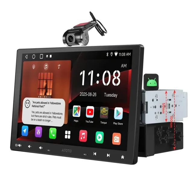 ATOTO A5L A5LG110T autorradio Android 10,1" QLED